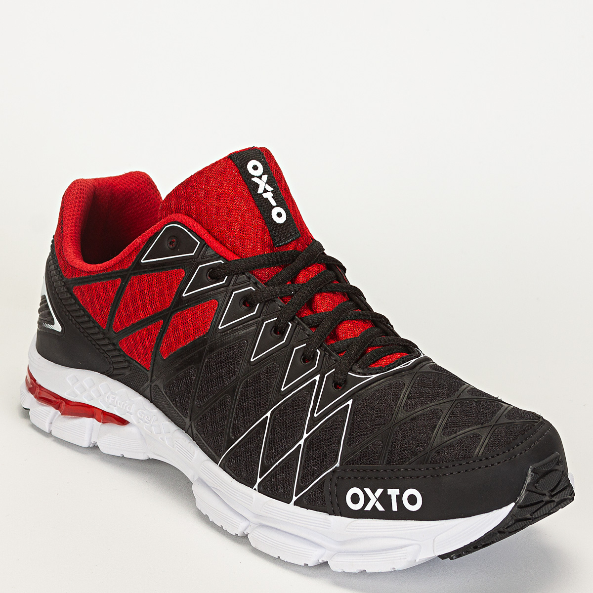Tênis Oxto Planet Shoes Asteroide Unissex Esportivo - Preto/Vermelho