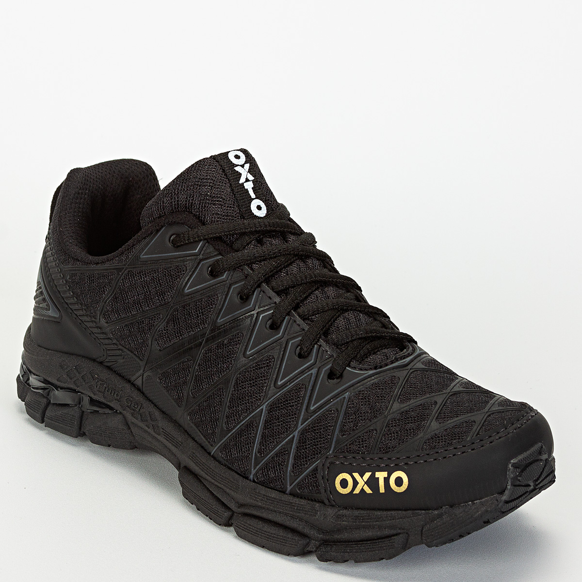 Tênis Oxto Planet Shoes Asteroide Unissex Esportivo - Preto/Preto
