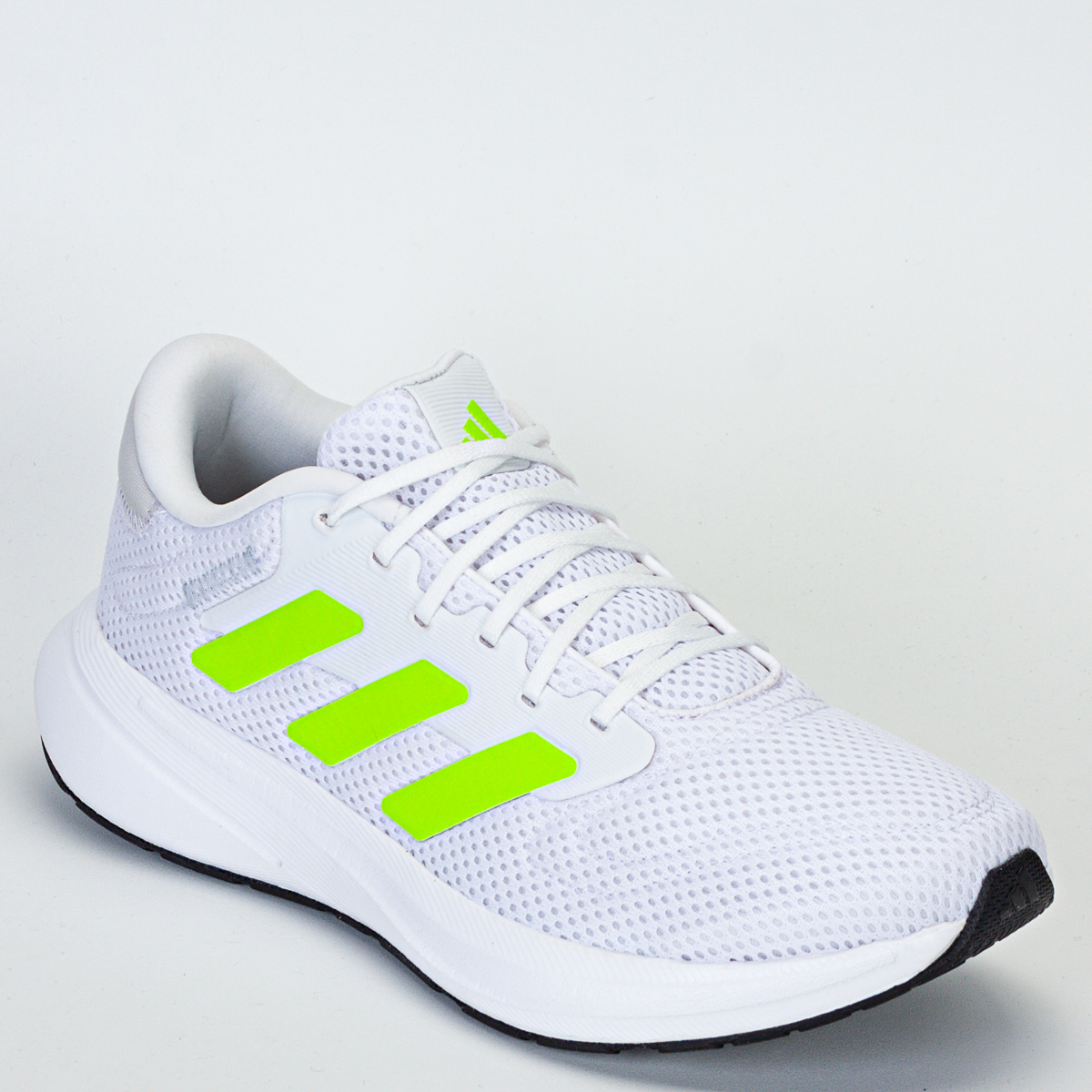Tênis Adidas Response Runner Unissex Corrida - Caminhada - Branco/Verde Limão