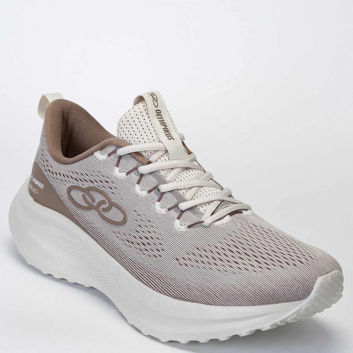 Tênis Olympikus Reflect Masculino Caminhada - Areia/Castor