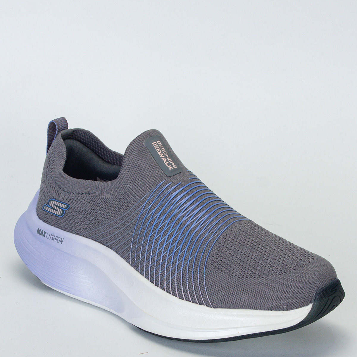 Tênis Skechers Go Walk Max Walker - Sally - Slip-ins Feminino Caminhada - Cinza/Lilás