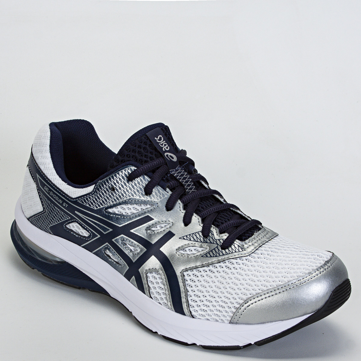 Tênis Asics Gel Shogun St Masculino Corrida - Caminhada - Prata/Marinho