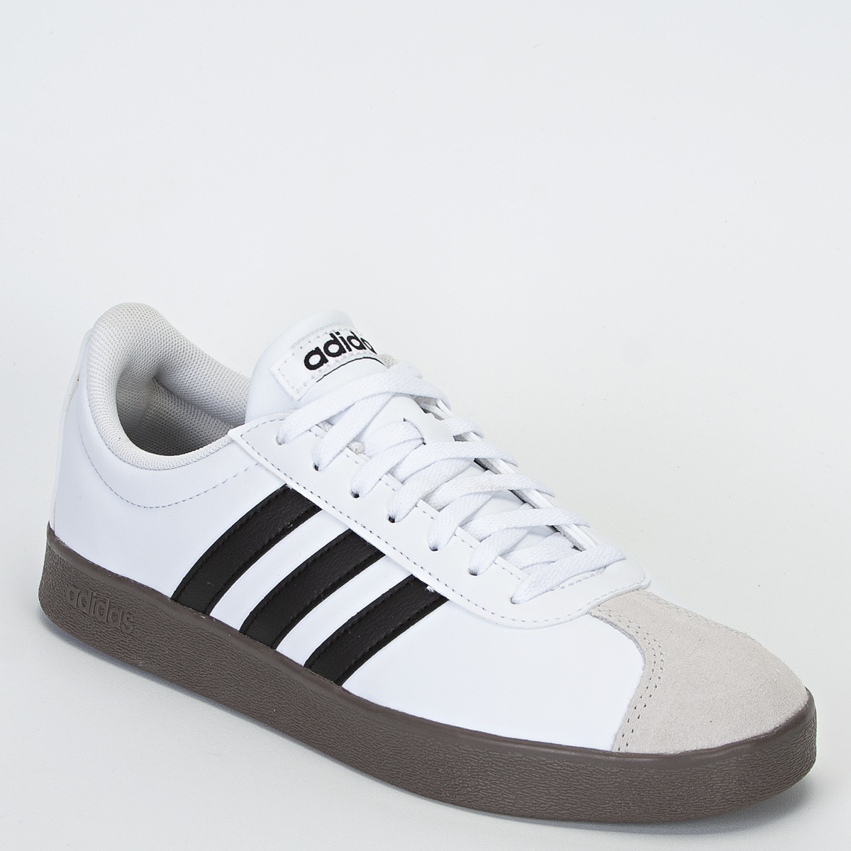 Tênis Adidas Vl Court Base Unissex Casual - Branco/Preto