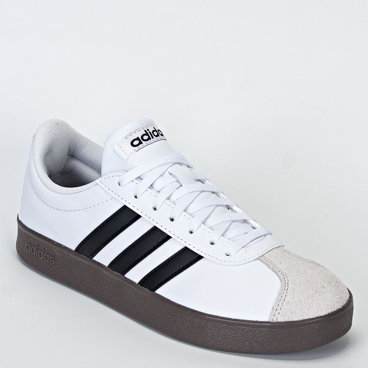 Tênis Adidas Vl Court Base Unissex Casual - Branco/Preto