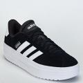Tênis Adidas Vl Court Bold Feminino Casual - Preto/Branco