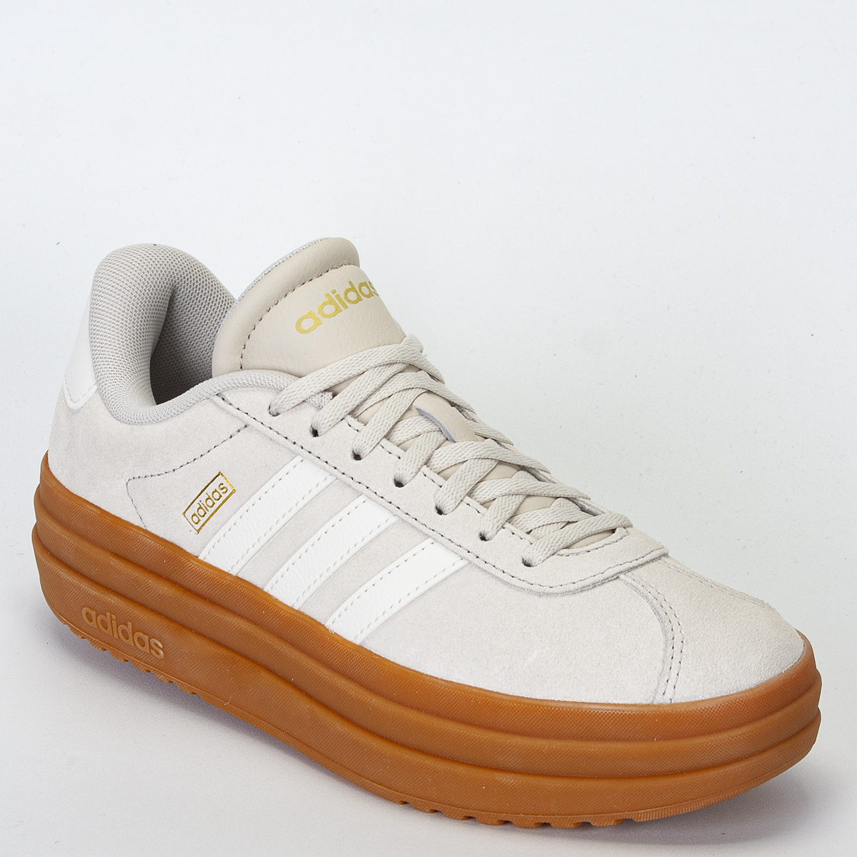 Tênis Adidas Vl Court Bold Feminino Casual - Areia/Caramelo