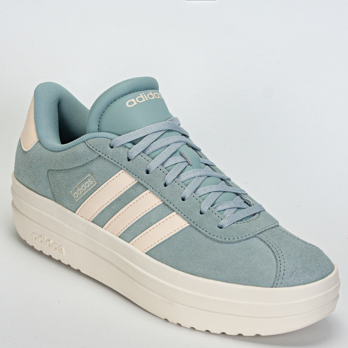 Tênis Adidas Vl Court Bold Feminino Casual - Azul Claro/Nude