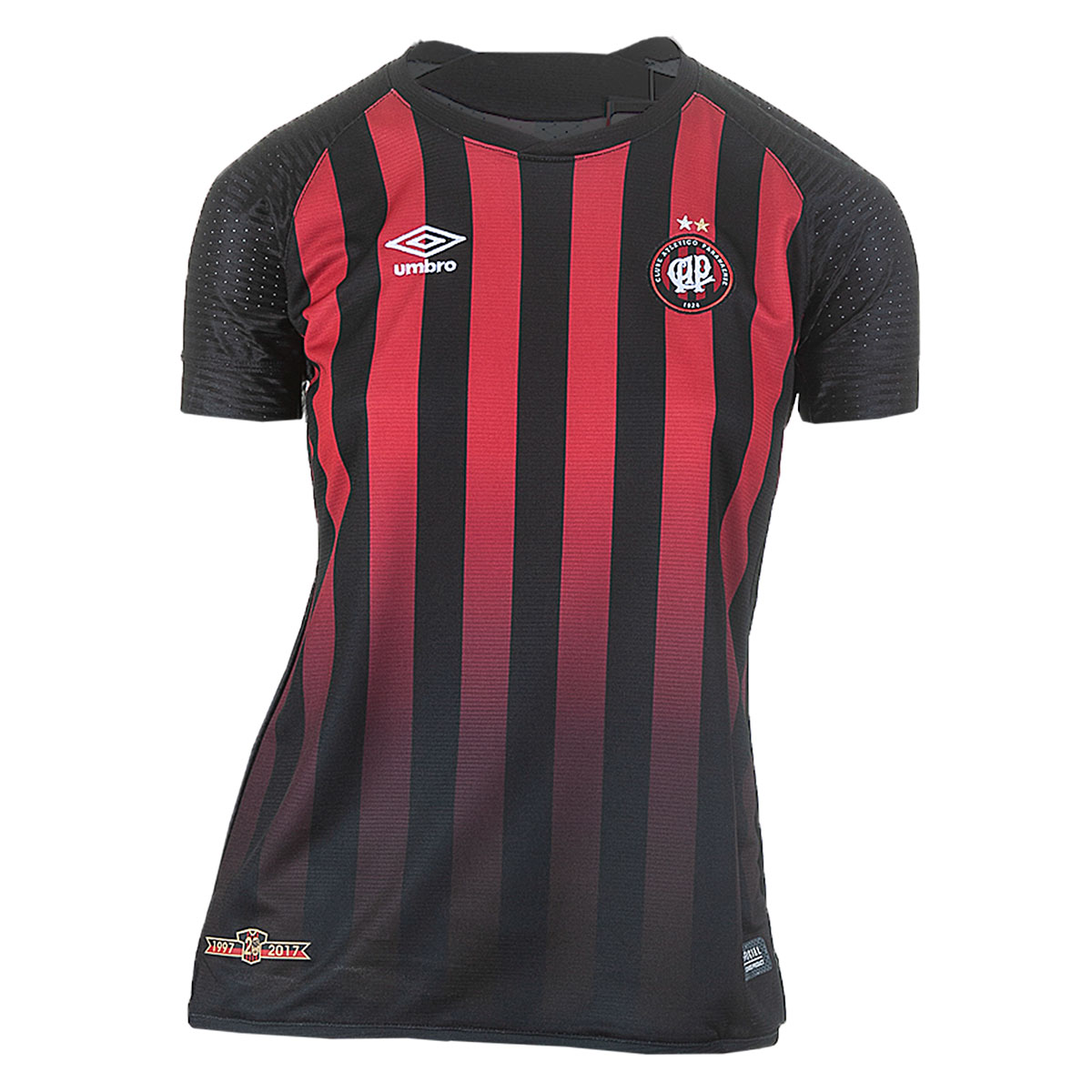 Camiseta Oficial Fem. Umbro Atletico Paranaense W Esporte - Indoor - Vermelho/Preto