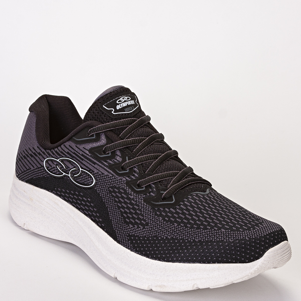 Tênis Olympikus Index 3 Masculino Casual - Preto/Chumbo