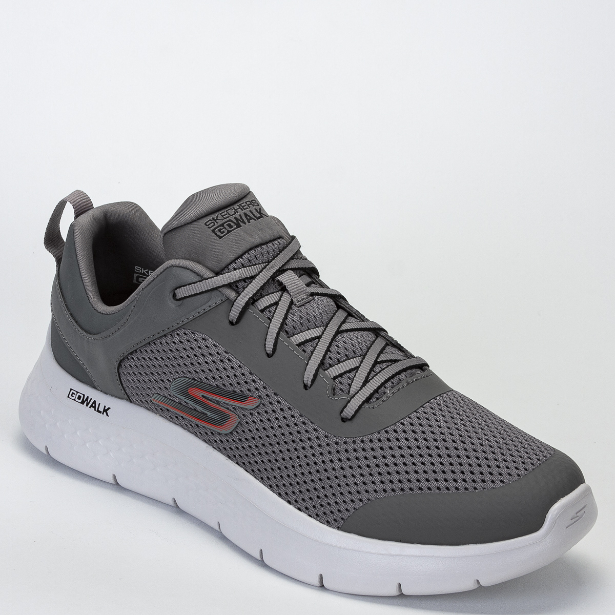 Tênis Skechers Go Walk Flex - Indep Masculino Caminhada - Cinza/Branco