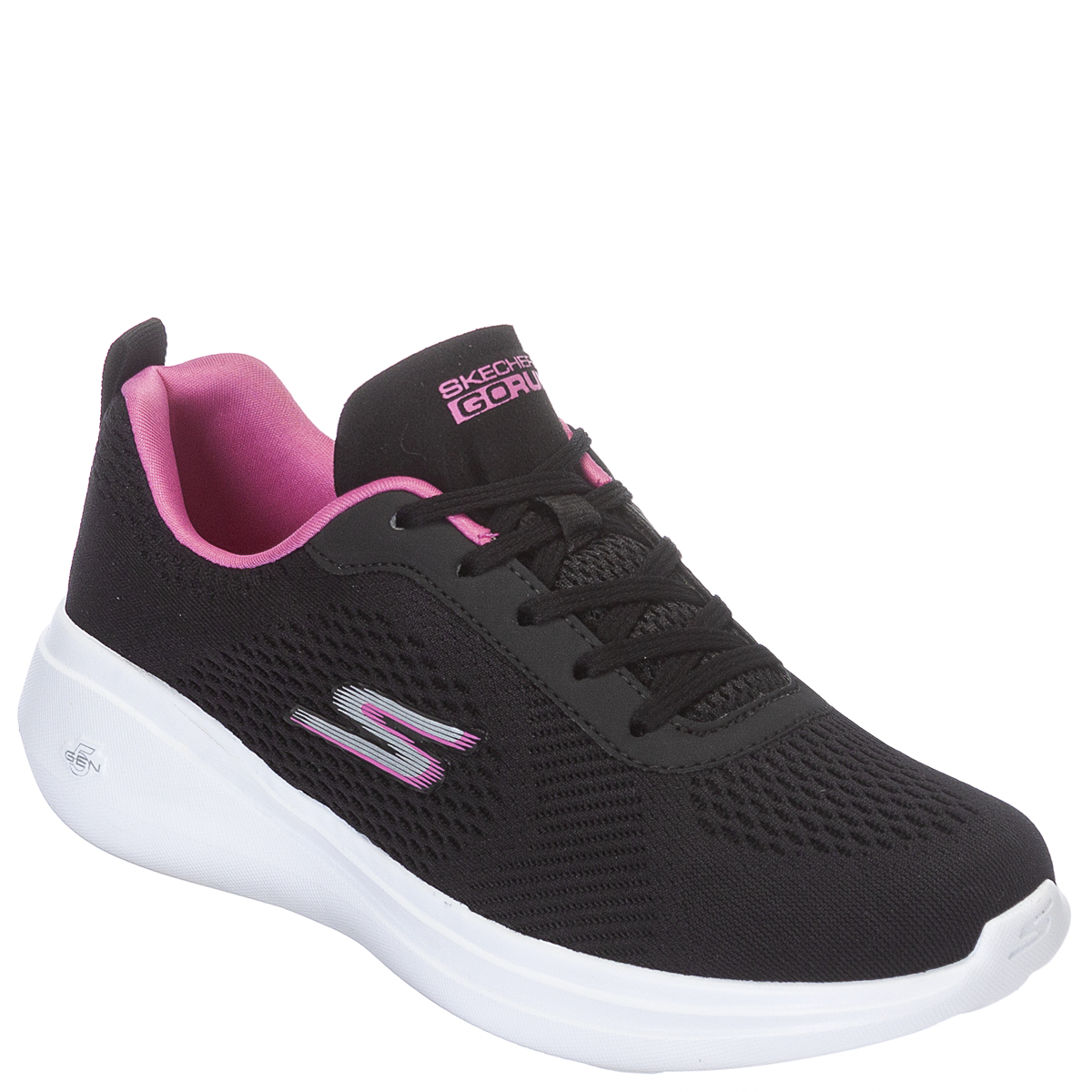 Tênis Skechers Go Run Fast Glide Feminino Corrida - Caminhada - Preto/Pink