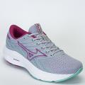 Tênis Mizuno Jet 8 Feminino Corrida - Caminhada - Cinza/Bordô