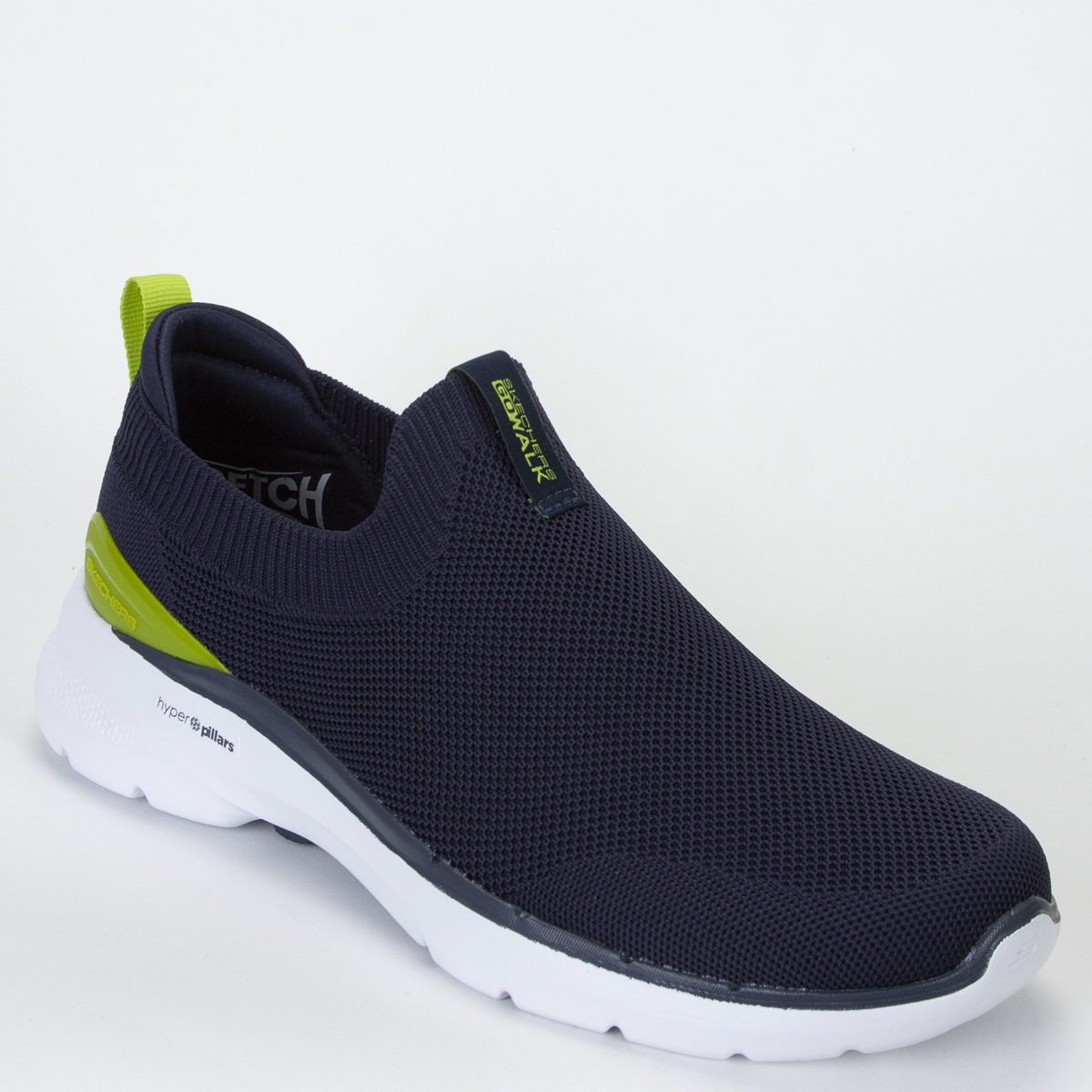 Tênis Skechers Go Walk 6 Warnock Masculino Caminhada - Marinho/Verde