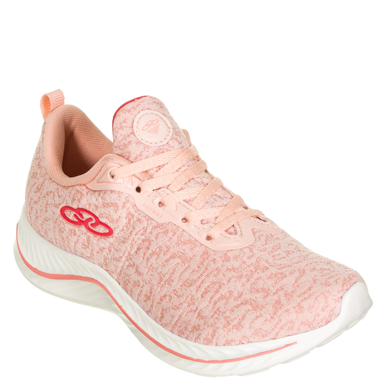 Tênis Olympikus Anyway Feminino Academia - Fitness - Rosa Claro/Branco