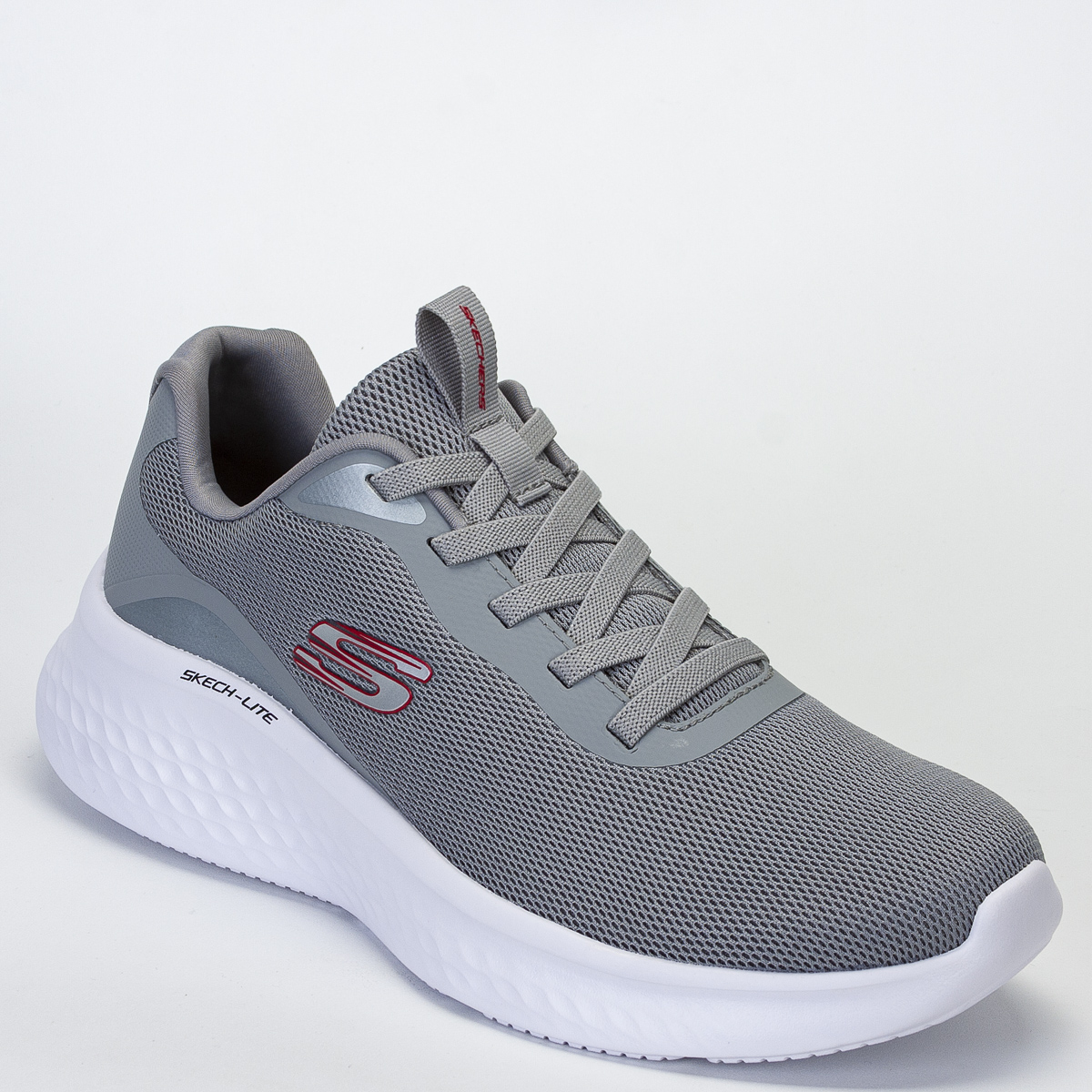 Tênis Skechers Lite Pro - Ledger Masculino Corrida - Caminhada - Cinza/Branco