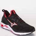 Tênis Mizuno Wave Mirai 6 Feminino Corrida - Caminhada - Preto/Rosa
