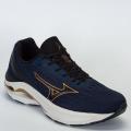 Tênis Mizuno Wave Vitality 6 Masculino Corrida - Caminhada - Marinho/Dourado