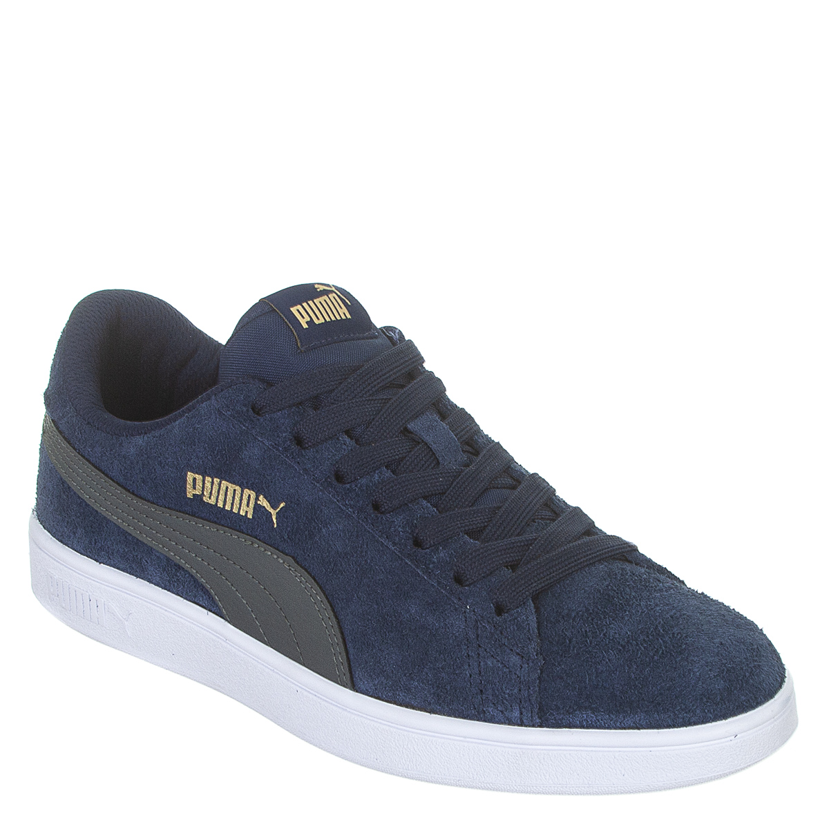 Tênis Puma Smash V2 Bdp Unissex Casual - Azul Marinho/Cinza