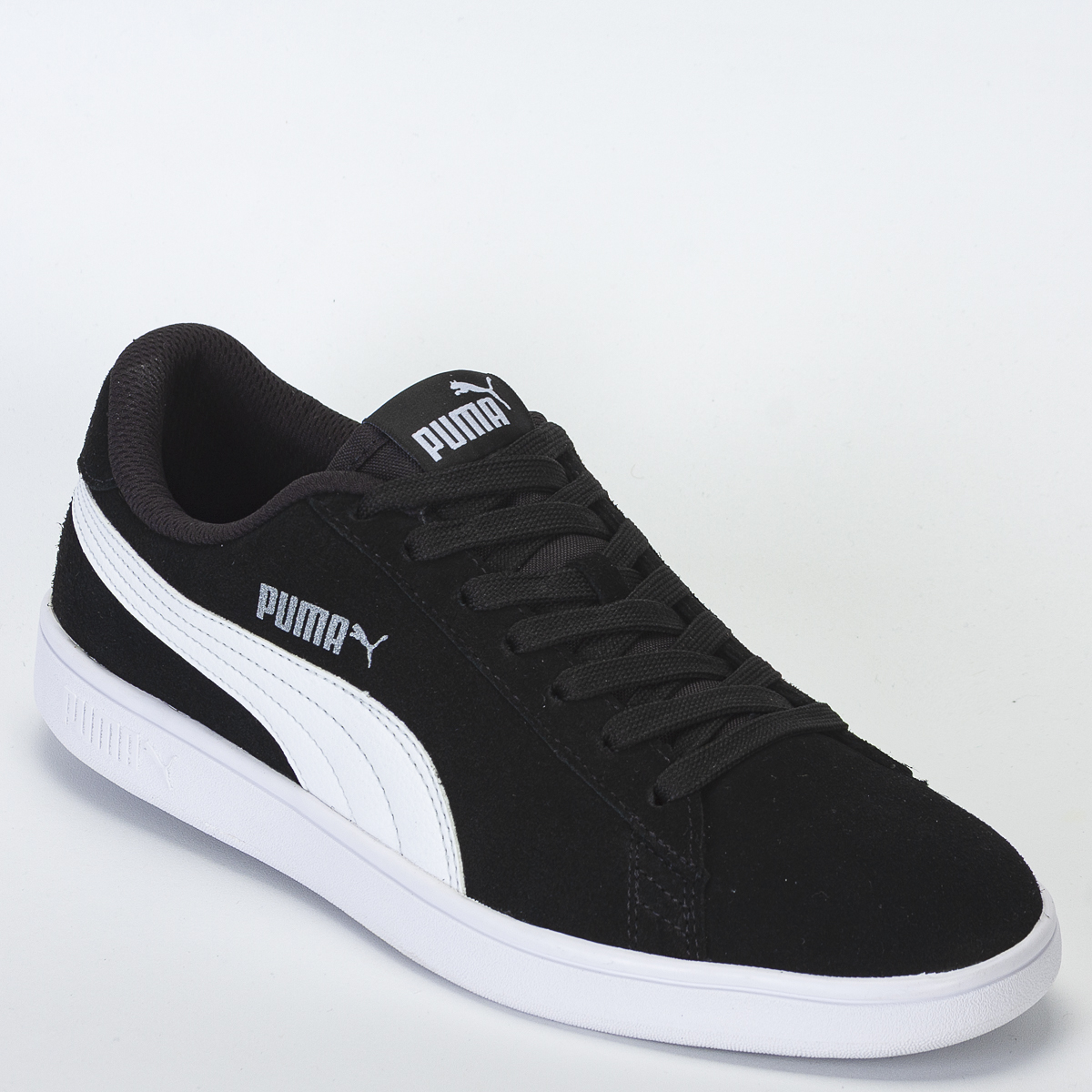 Tênis Puma Smash V2 Bdp Unissex Casual - Preto/Branco