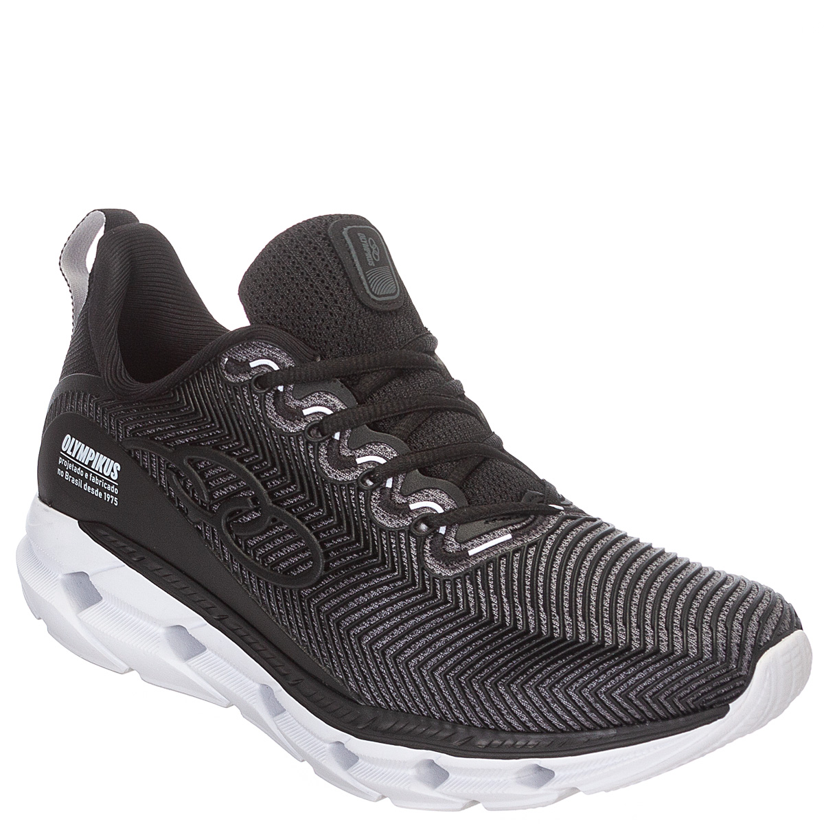 Tênis Olympikus Perfect 3 Masculino Esportivo - Preto/Branco