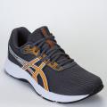 Tênis Asics Raiden 4 Masculino Corrida - Caminhada - Cinza/Laranja