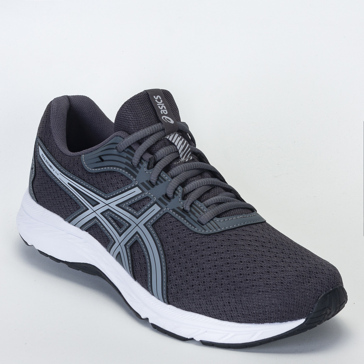 Tênis Asics Raiden 4 Masculino Corrida - Caminhada - Cinza/Branco