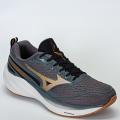 Tênis Mizuno Space 5 Unissex Corrida - Caminhada - Chumbo/Dourado