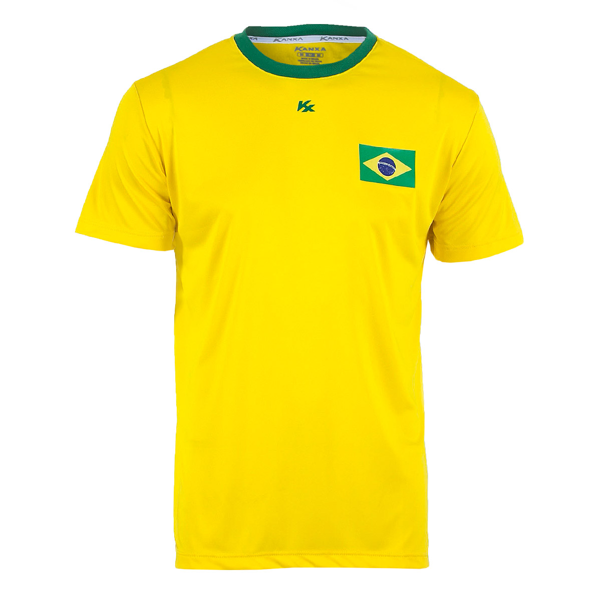 Camiseta Masc. Kanxa Copa Brasil Casual - Amarelo