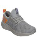 Tênis Skechers Go Run Fast Valor Infantil Casual - Cinza/Laranja