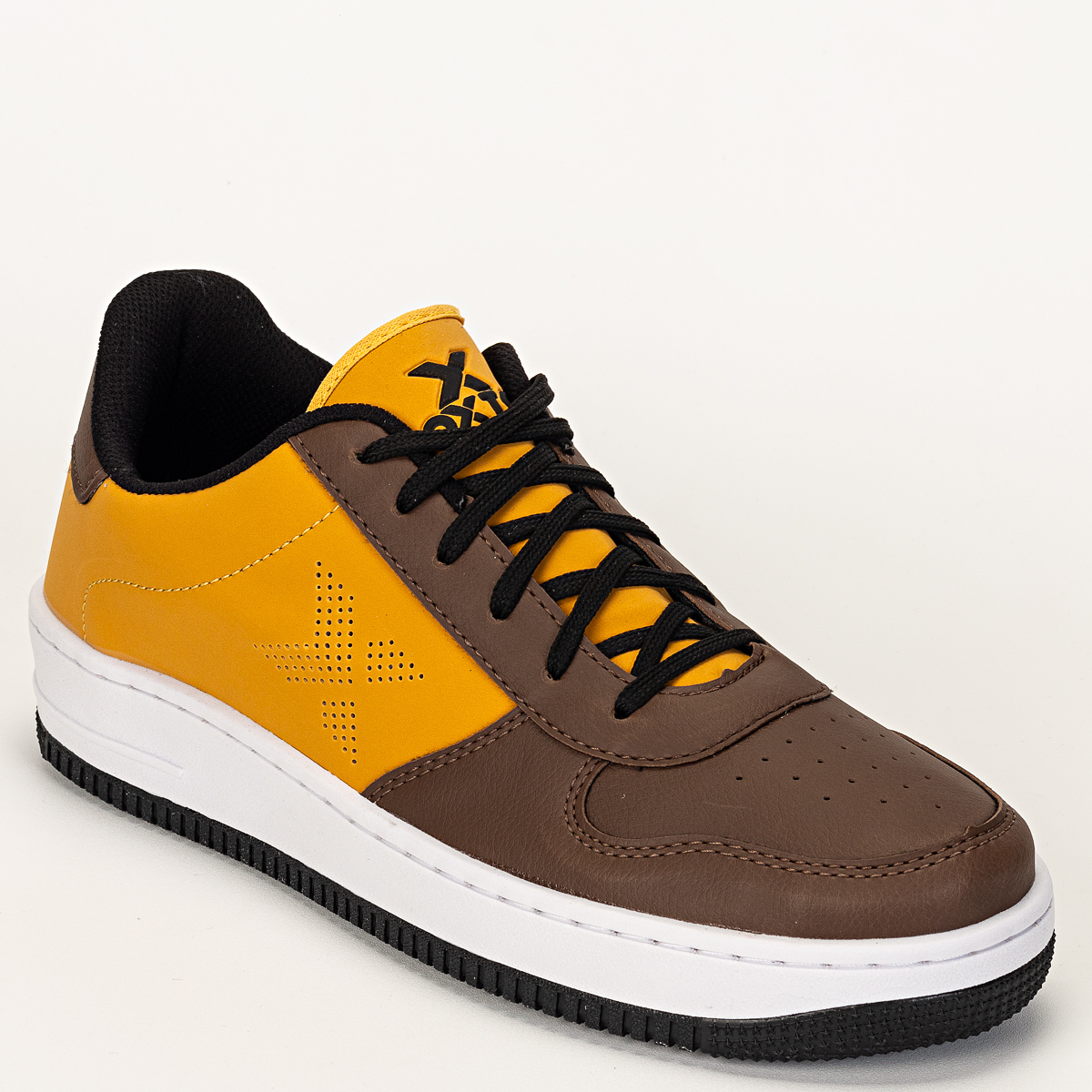 Tênis Oxto Planet Shoes Stone Unissex Casual - Mostarda/Café