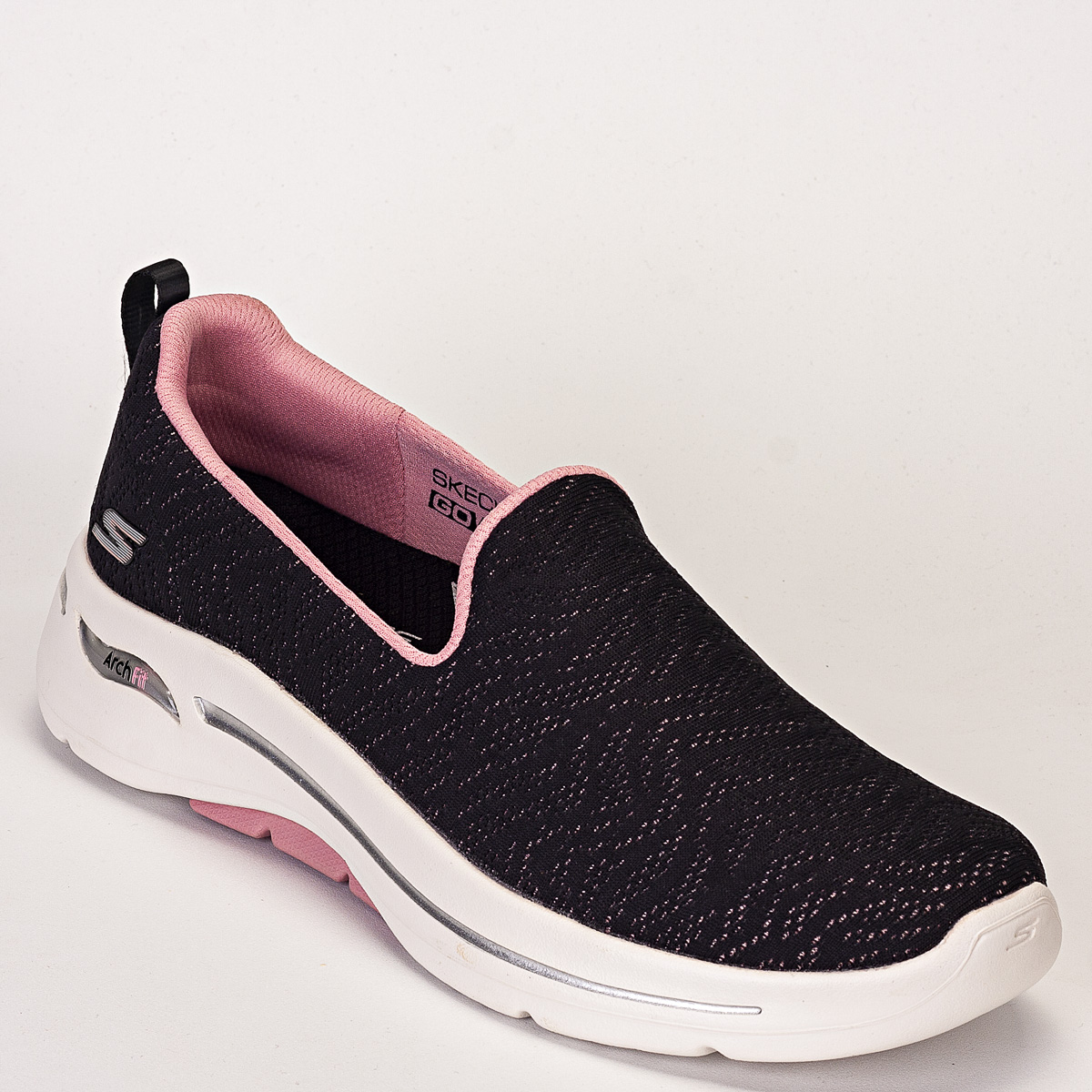 Tênis Skechers Go Walk Arch Fit - Ocean Reef Feminino Casual - Preto/Rosa