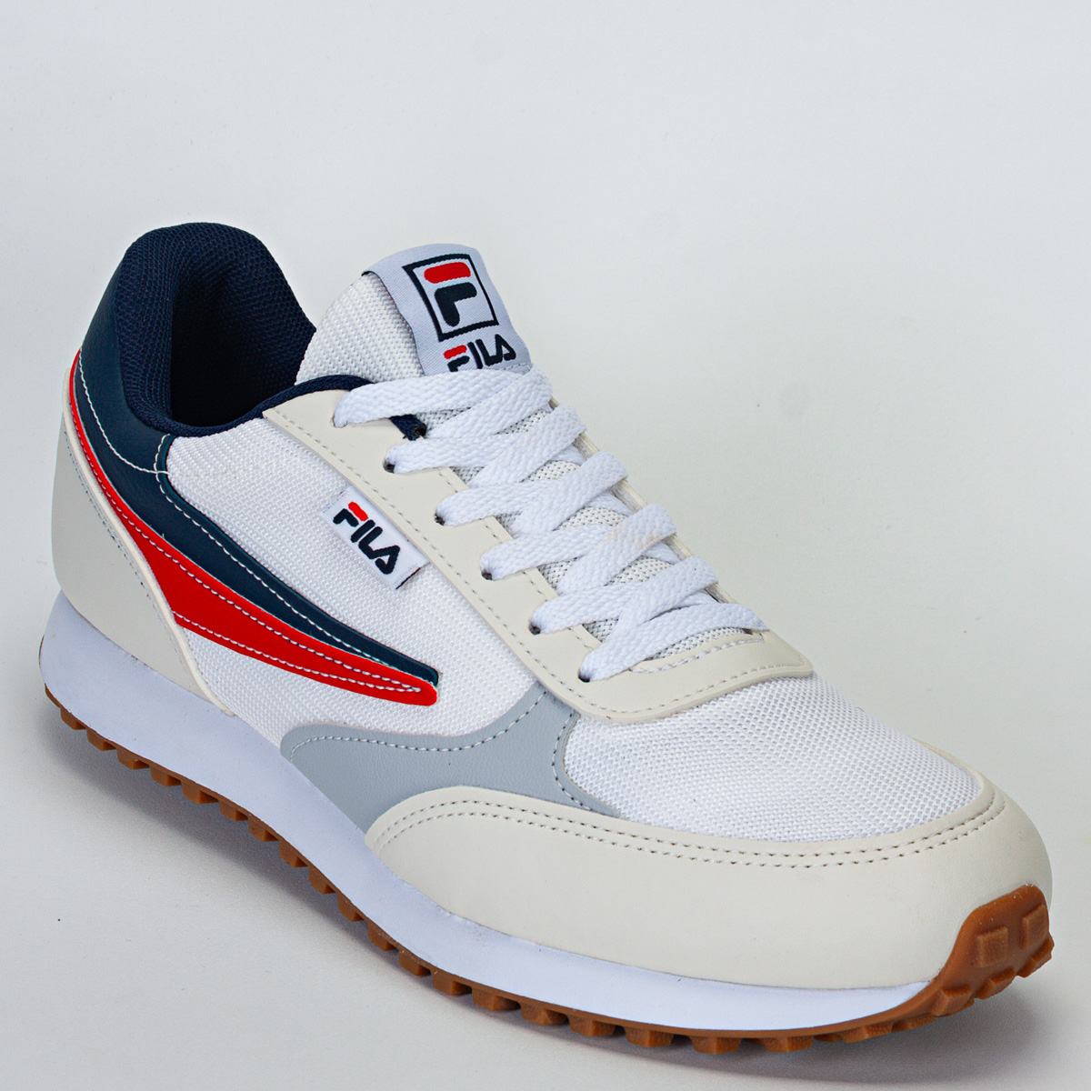 Tênis Fila Renno Classic Masculino Casual - Branco/Marinho