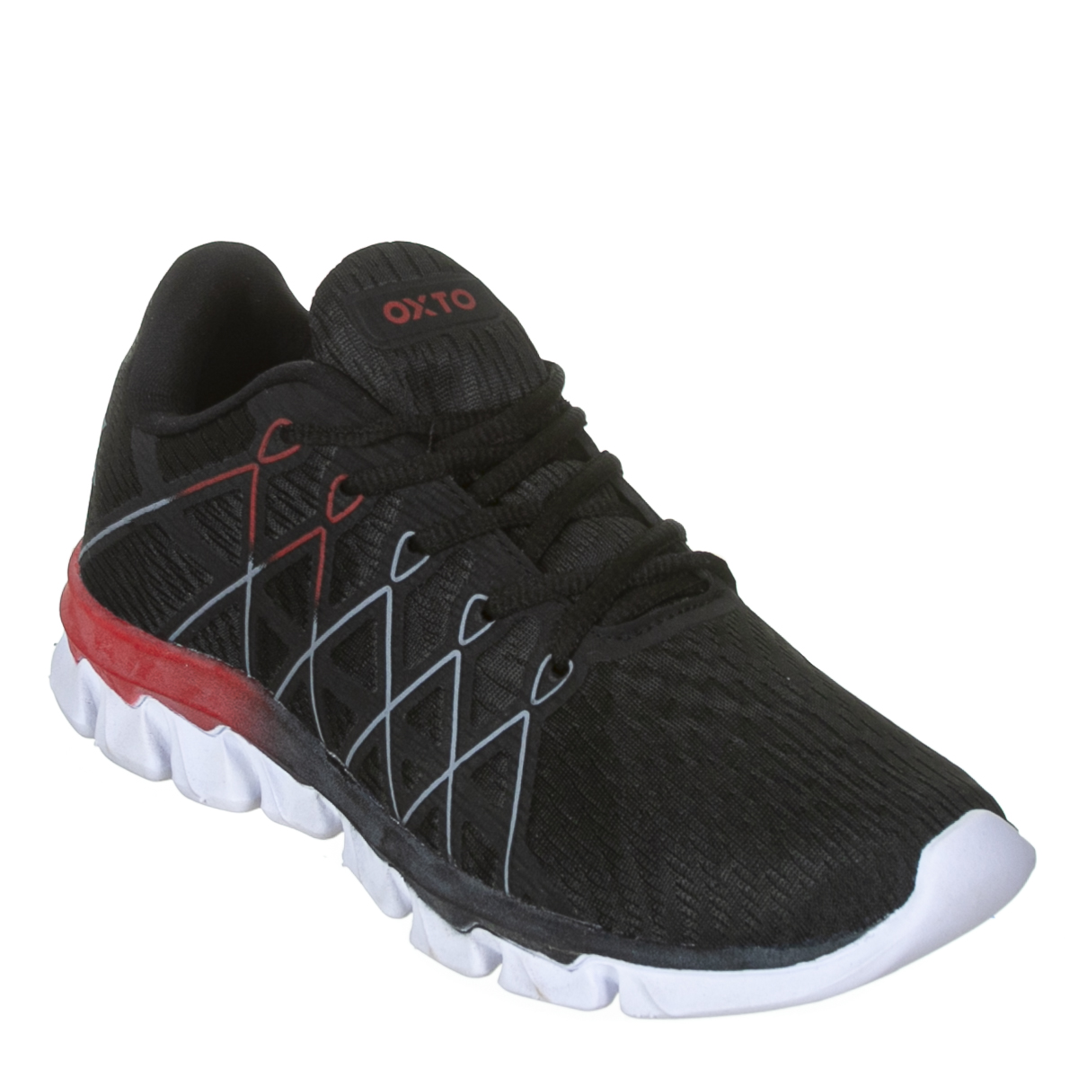 Tênis Oxto Reason 2 Masculino Esportivo - Preto/Vermelho