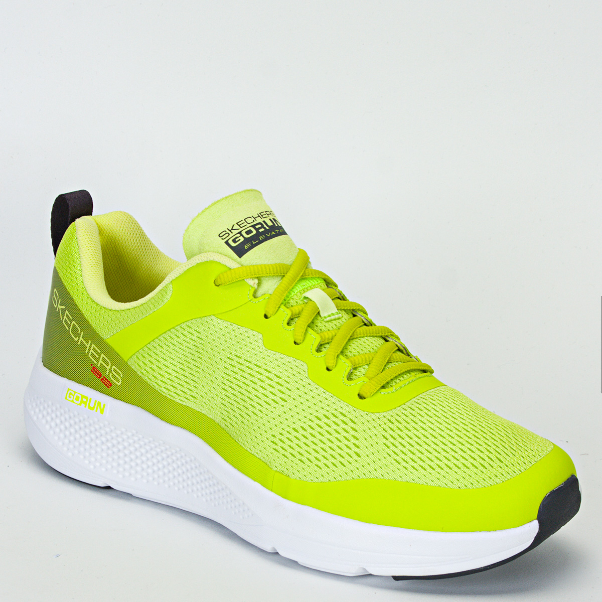 Tênis Skechers Go Run Elevate Masculino Corrida - Caminhada - Verde Limão/Branco