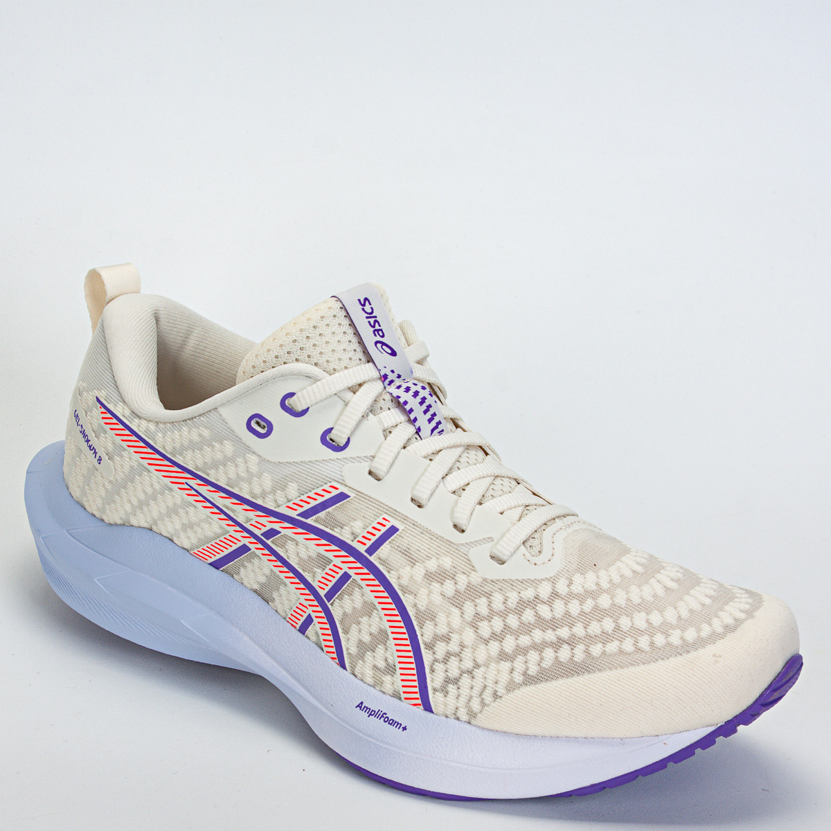 Tênis Asics Gel-shogun 8 Masculino Corrida - Caminhada - Creme/Roxo