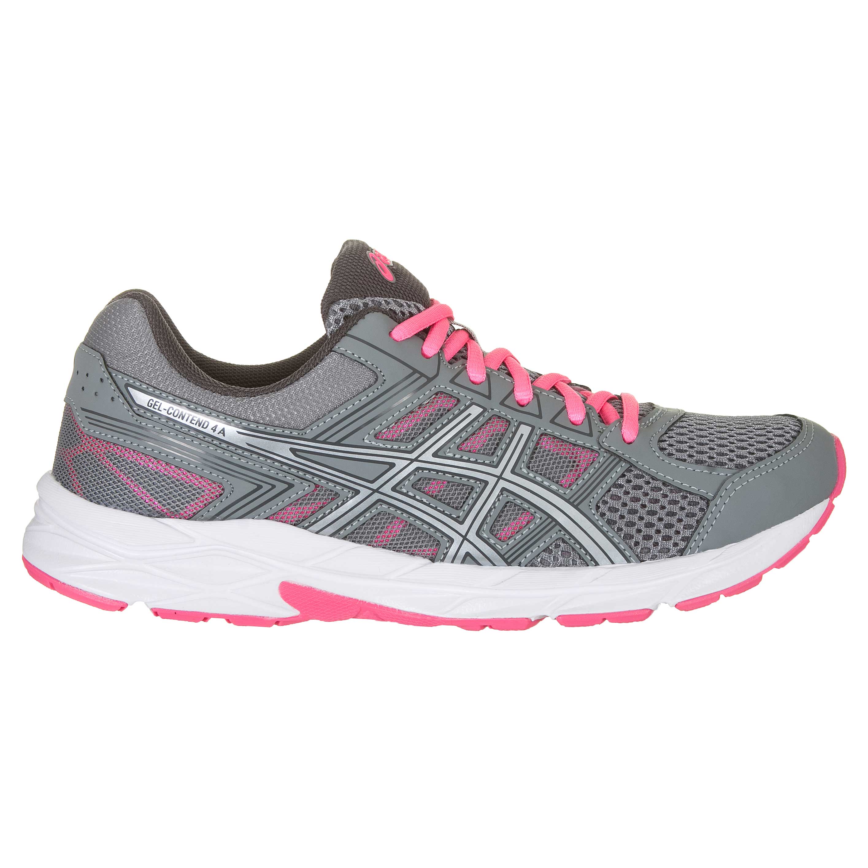 T nis Asics Gel Contend 4 Feminino Corrida Caminhada Cinza