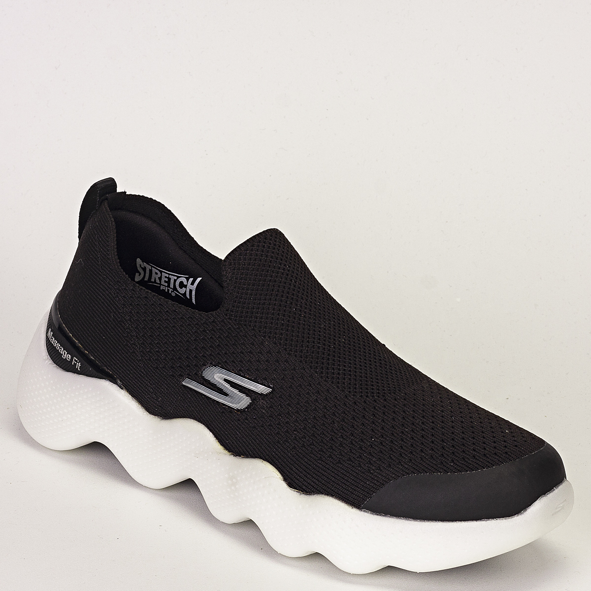 Tênis Skechers Go Walk Massage Fit Feminino Caminhada - Preto/Branco