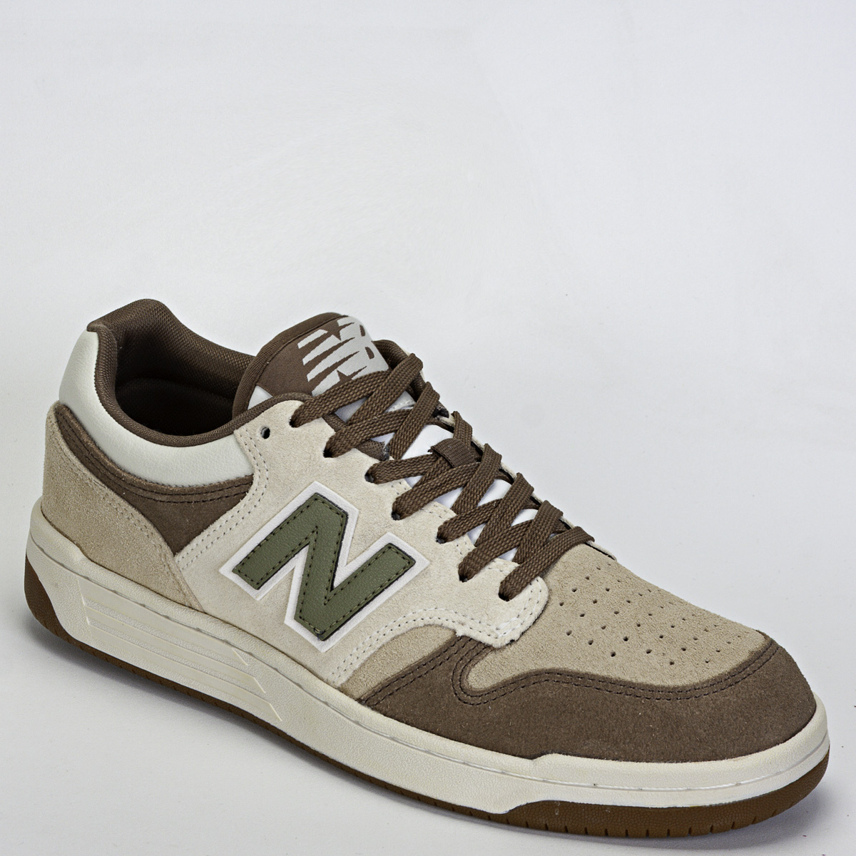 Tênis New Balance 480 Low Unissex Casual - Bege/Marrom
