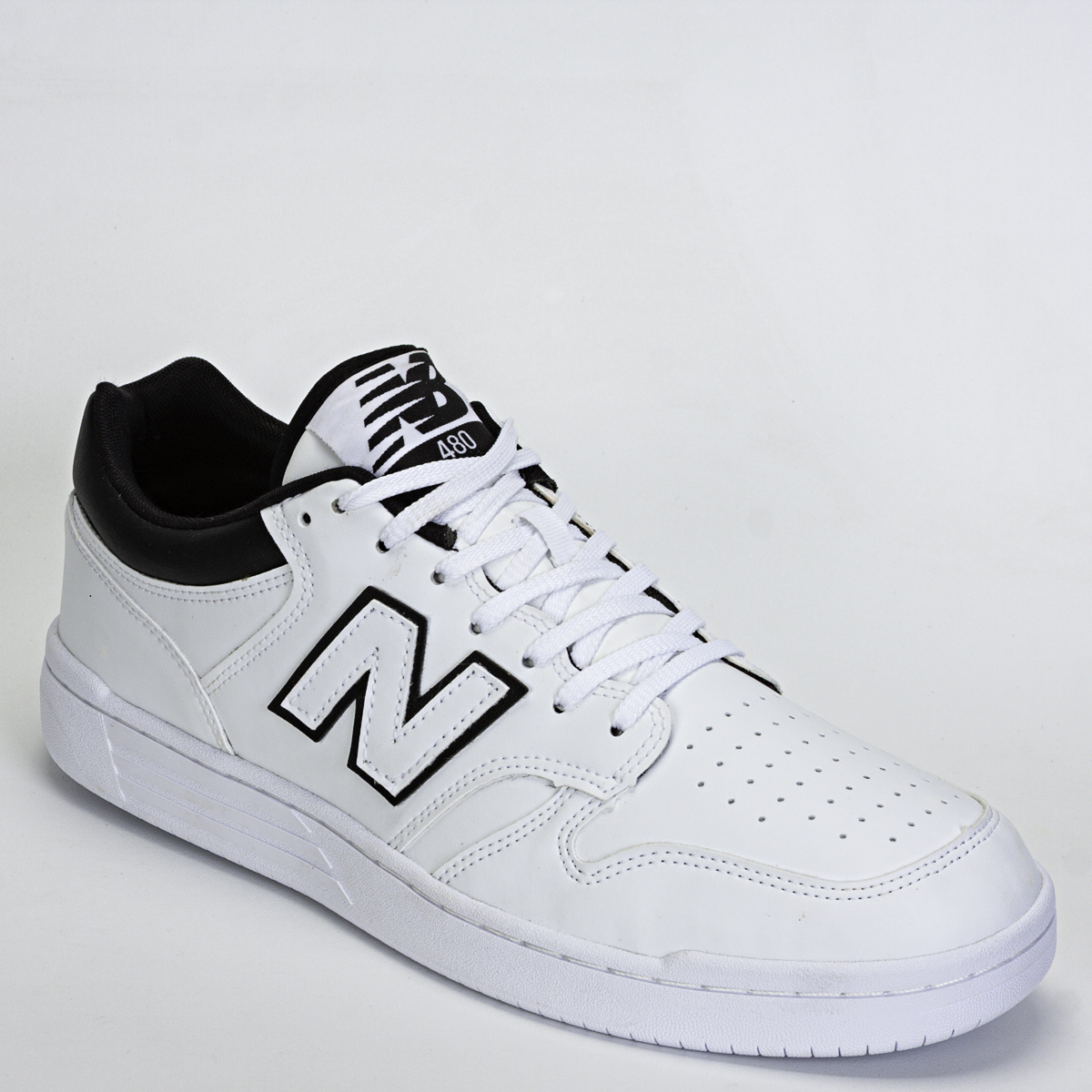Tênis New Balance 480 Low Unissex Casual - Branco/Grafite