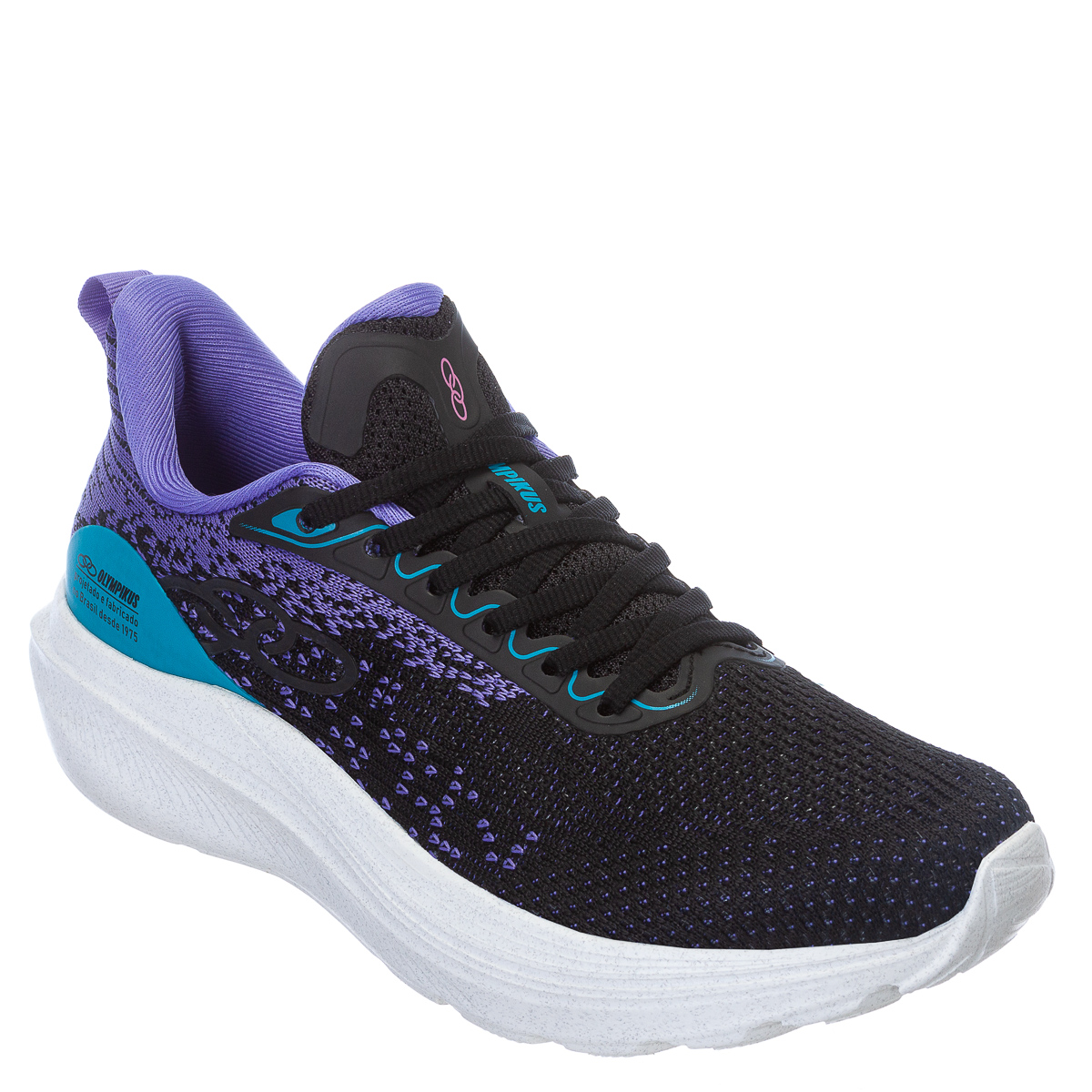 Tênis Olympikus Reverb Feminino Esportivo - Preto/Roxo