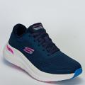 Tênis Skechers Arch Fit 2.0 Big League Feminino Casual - Marinho/Rosa