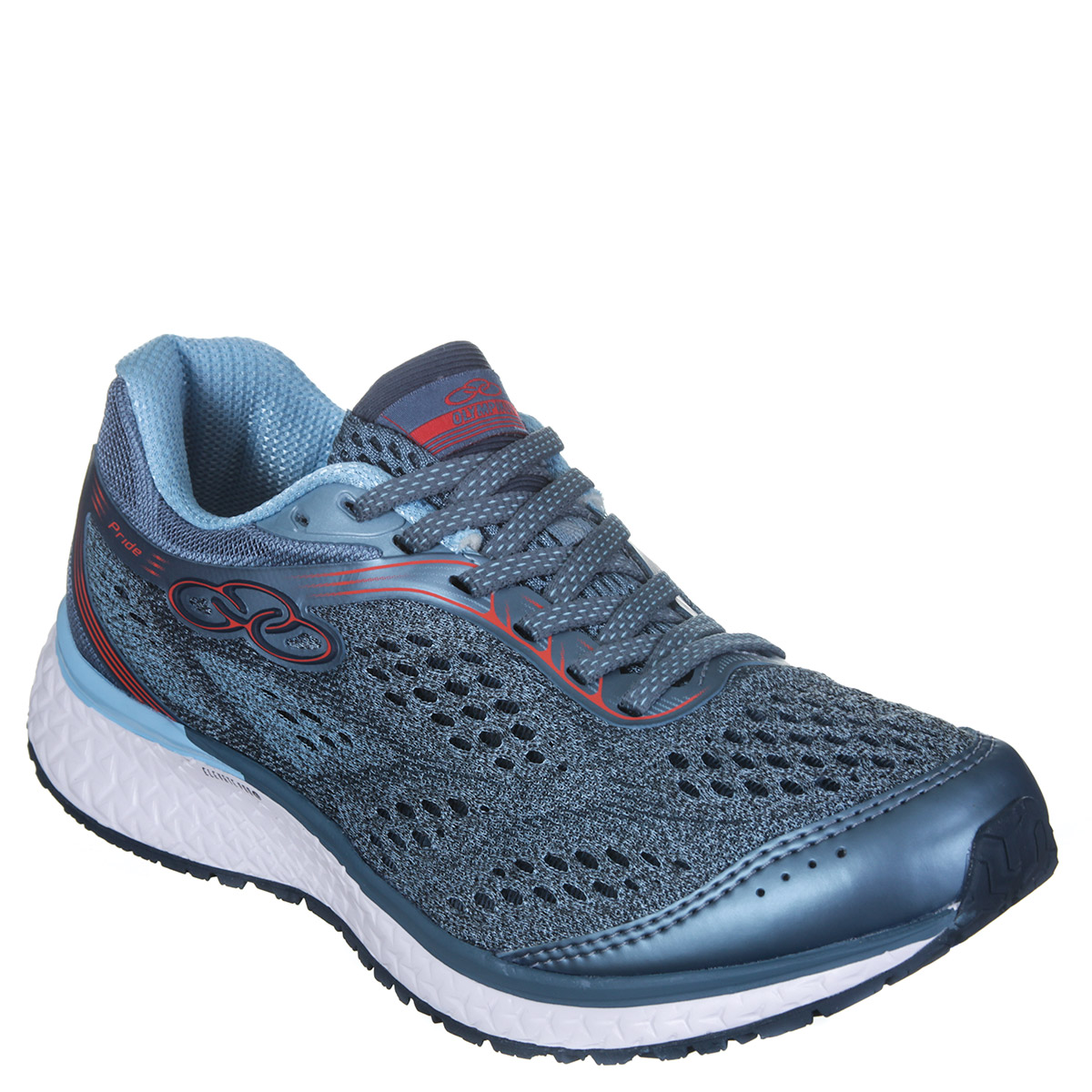 T nis Olympikus Pride Feminino Corrida Caminhada Prata Azul