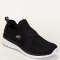 Tênis Skechers Bountiful Slip On Feminino Casual - Preto/Branco