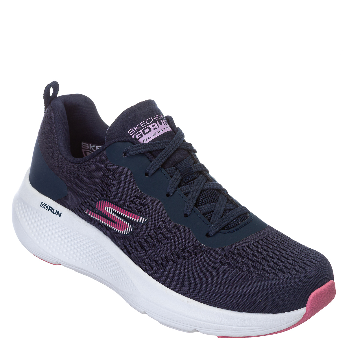 Tênis Skechers Go Run Elevate Feminino Corrida - Caminhada - Marinho/Rosa
