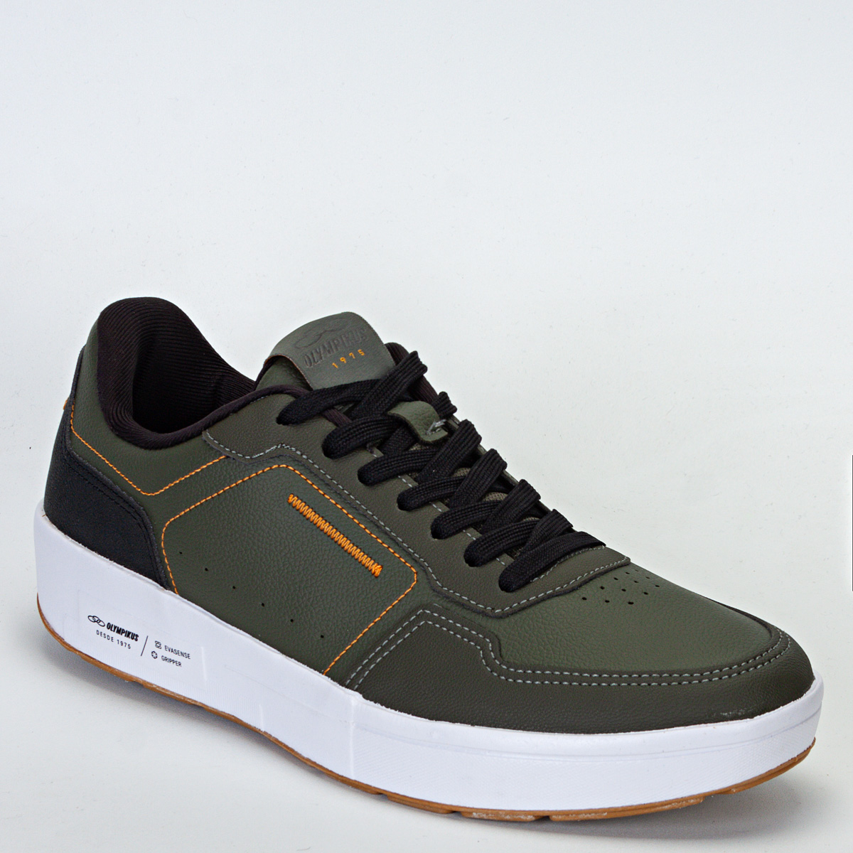 Tênis Olympikus Versa Masculino Casual - Verde Militar/Branco