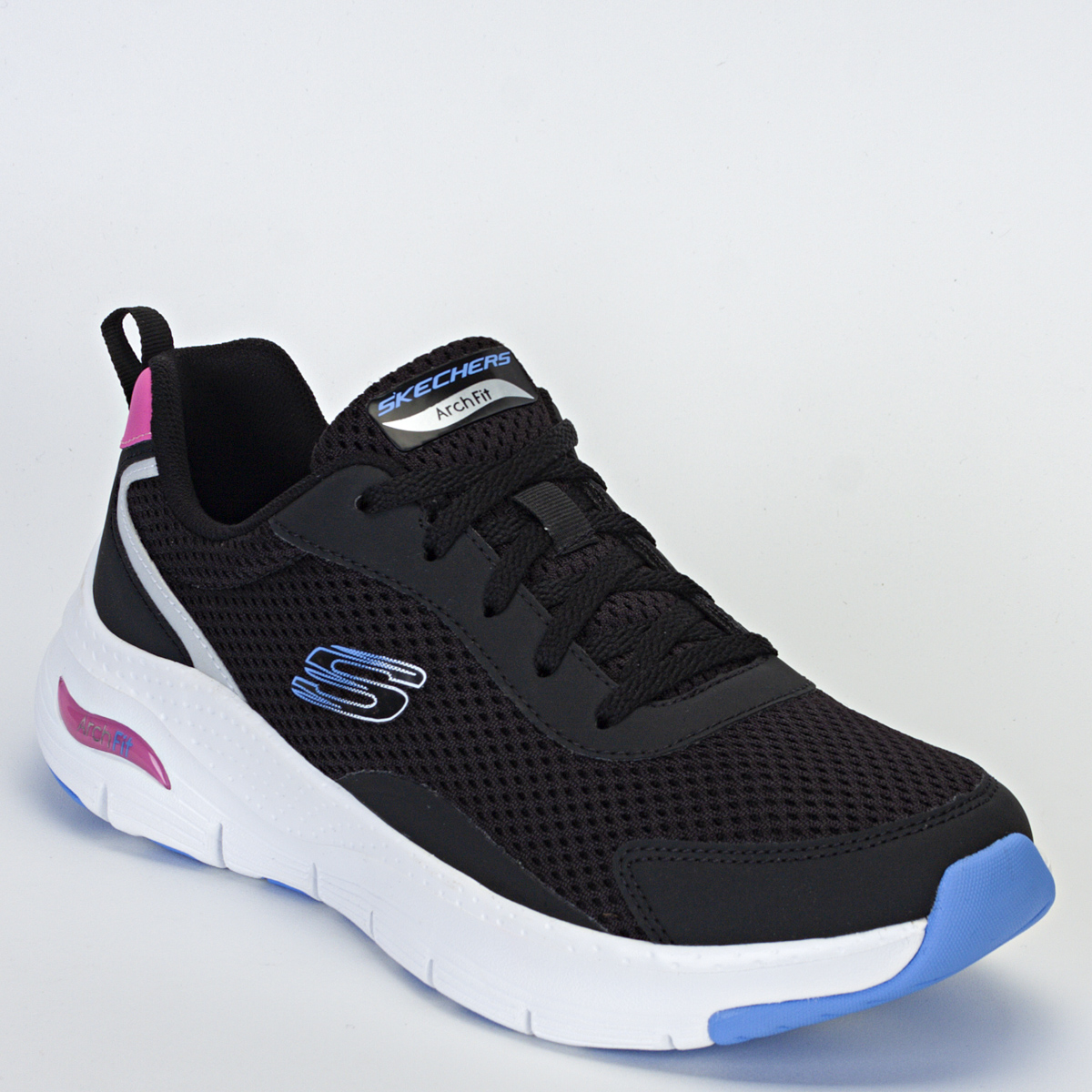 Tênis Skechers Arch Fit Feminino Corrida - Caminhada - Preto/Rosa