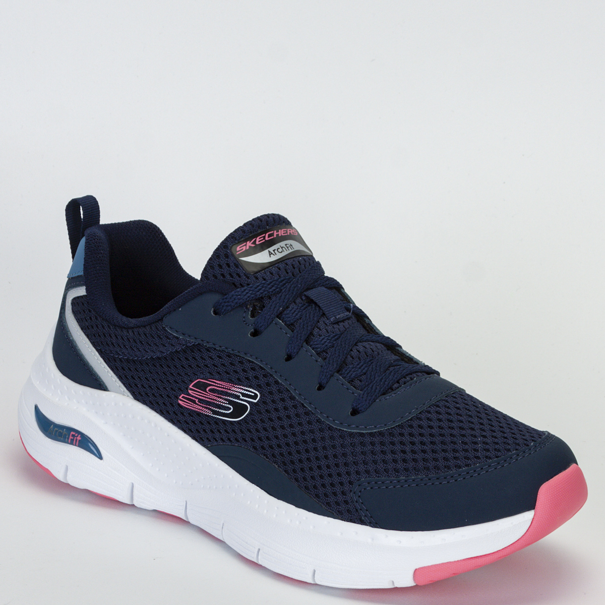 Tênis Skechers Arch Fit Feminino Corrida - Caminhada - Marinho/Rosa