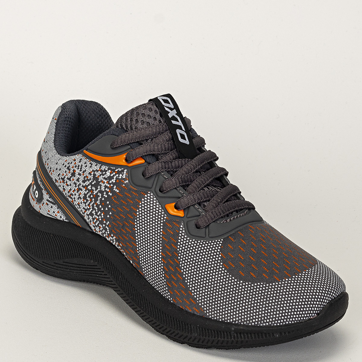 Tênis Oxto Planet Shoes Jupiter Infantil Casual - Grafite/Laranja