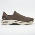 TĂȘnis Skechers Go Walk Arch Fit 2.0 - Knitted Relief Masculino Casual - Castanho