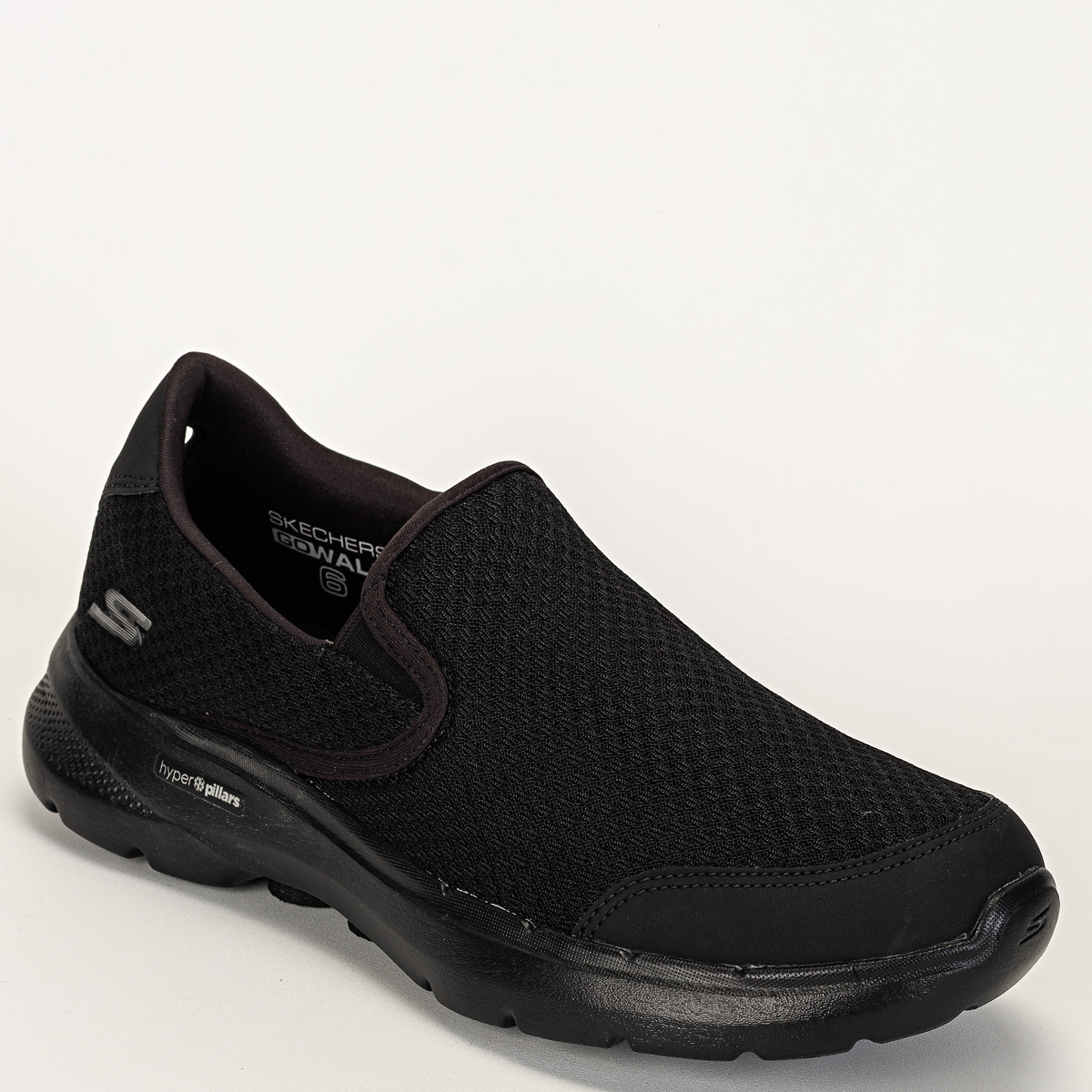 Tênis Skechers Go Walk 6 Requisite Masculino Caminhada - Preto/Preto